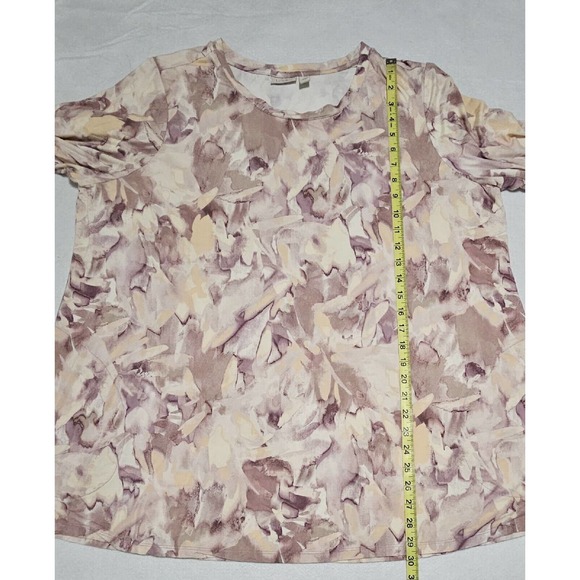 LOGO Lori Goldstein Christina Top Sz 2X Stretch‎ Jersey Knit Tunic Length Pocket - Picture 3 of 9